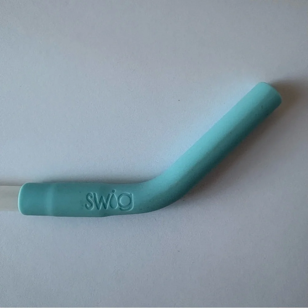 Swig Life Mega Mug with Handle Insulated Tumbler Lid Straw 40 oz Teal Coral EUC - Picture 13 of 16